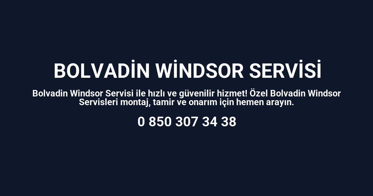 Bolvadin Windsor Servisi